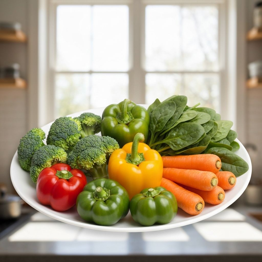 Fresh vegetables for balanced nutrition
