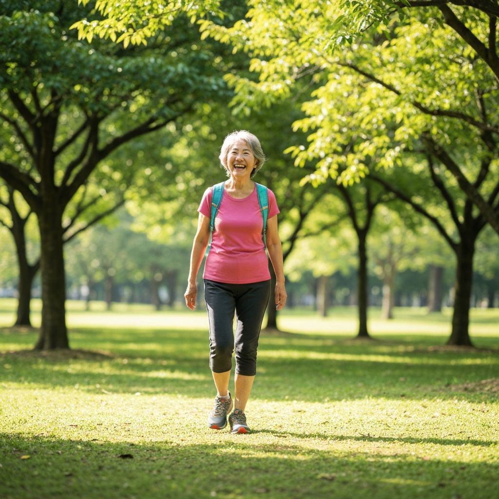 Active person enjoying nature outdoors