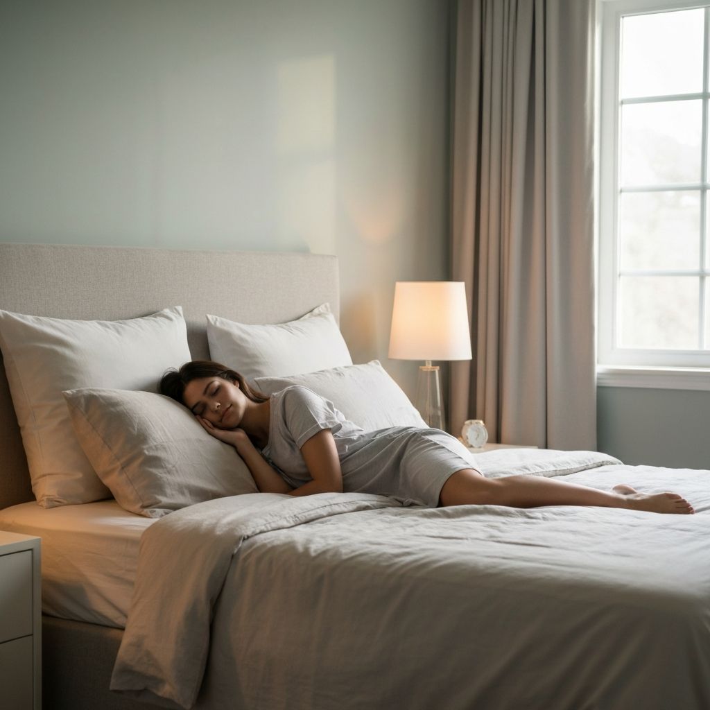 Person sleeping peacefully